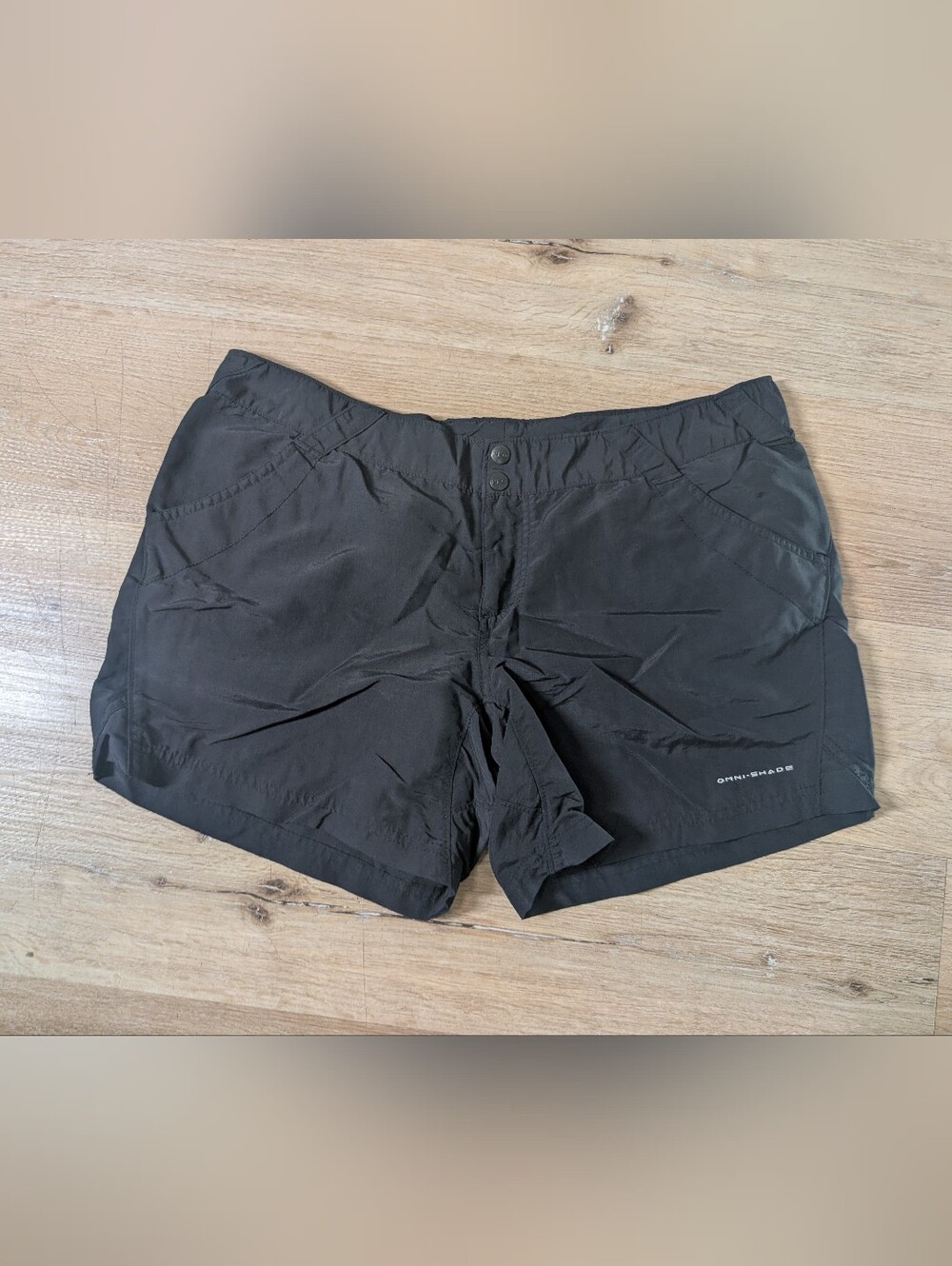 Columbia Women's Shorts XL Backcast PFG Omni-Shade  Black Hiking Fishing Outdoor